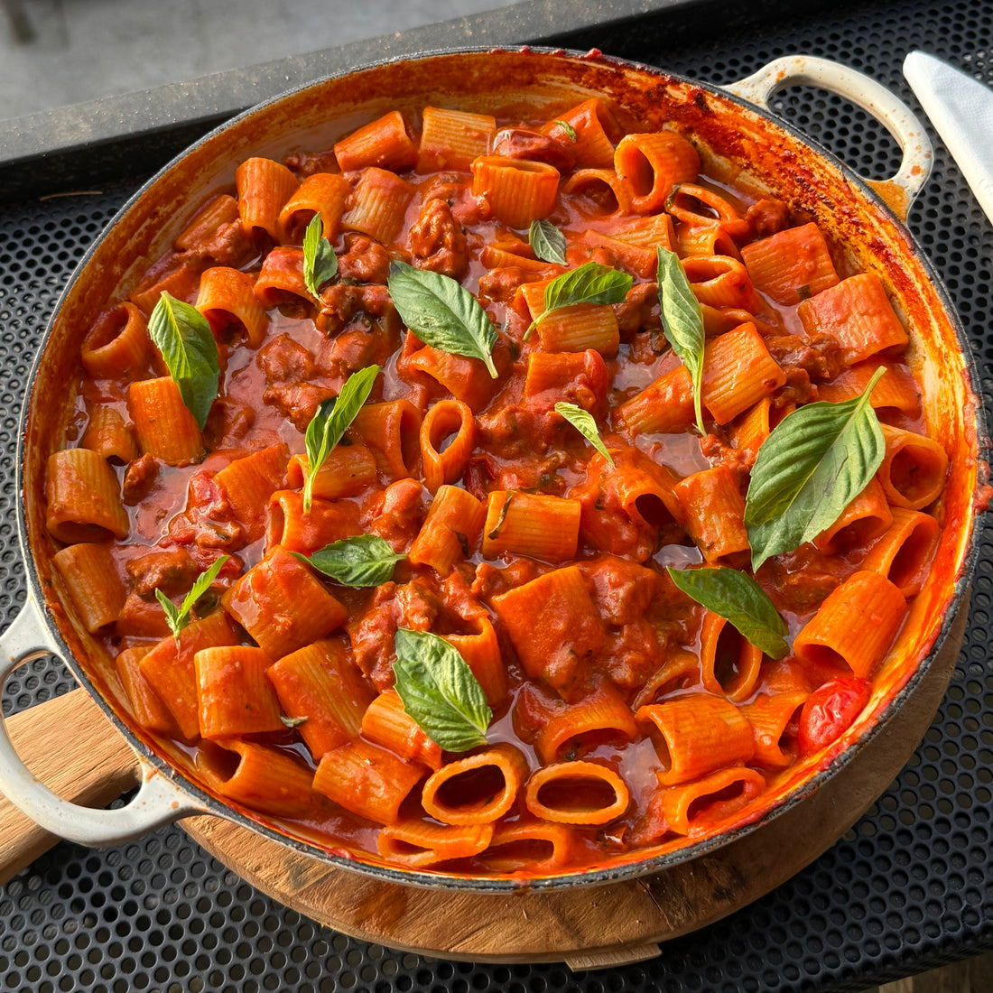 Spicy Honey Sausage Pasta