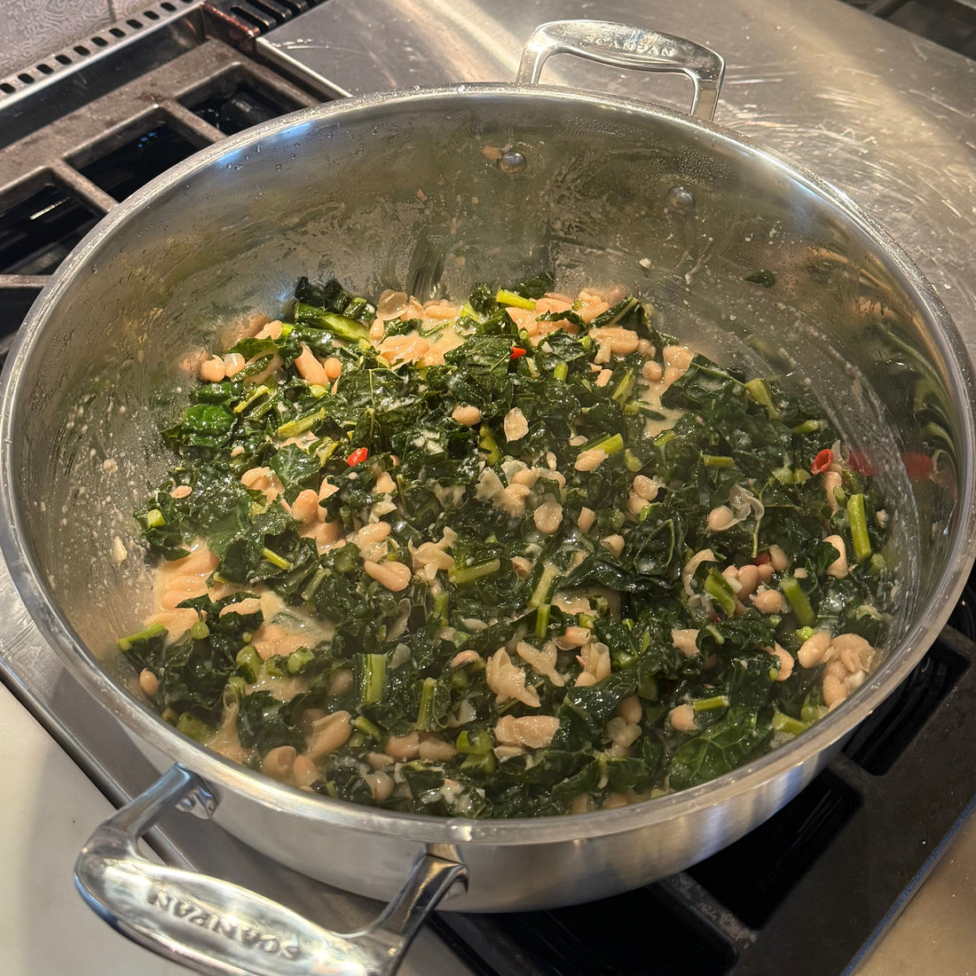 Creamy Cannellini Beans with Tuscan Kale