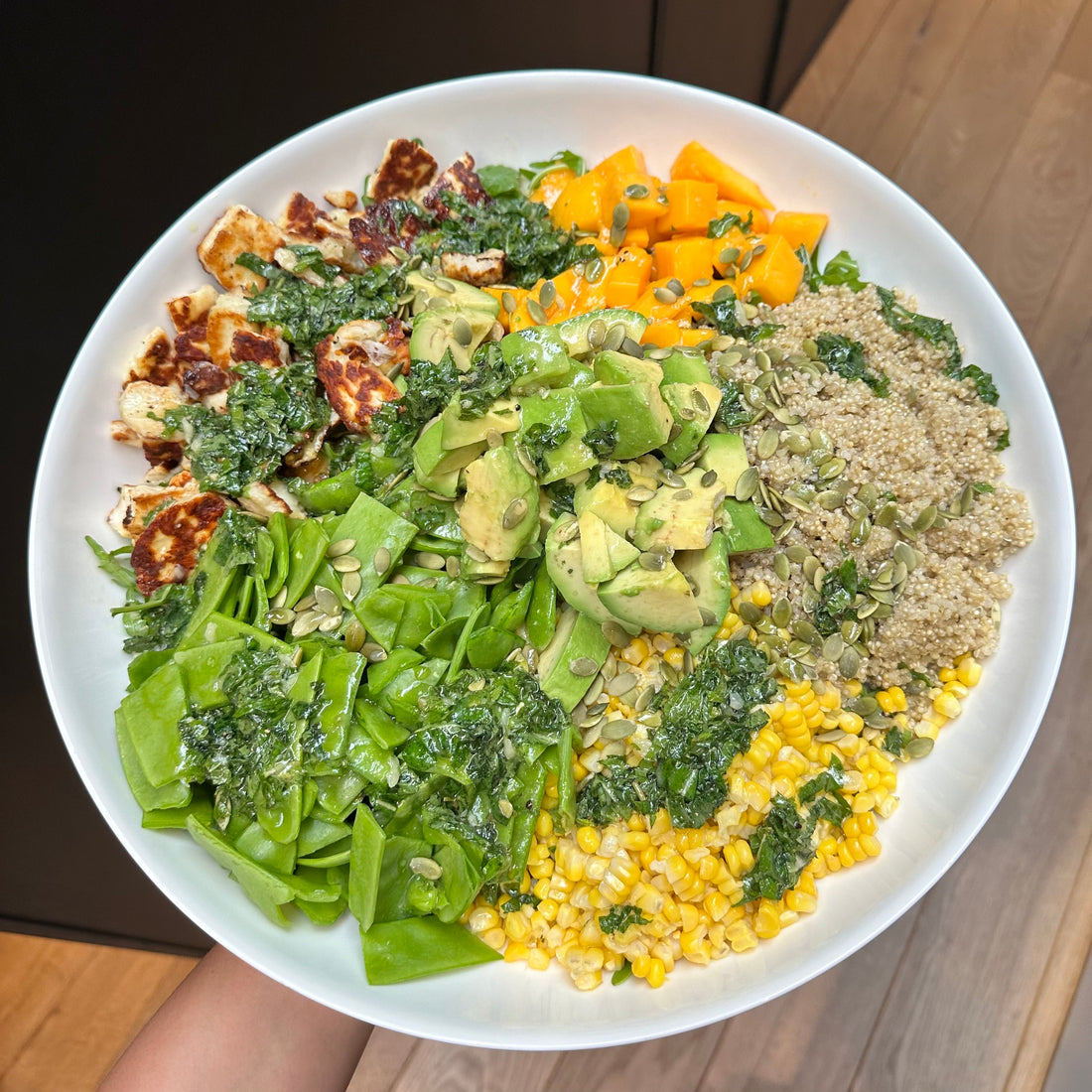 Grilled Halloumi Summer Salad
