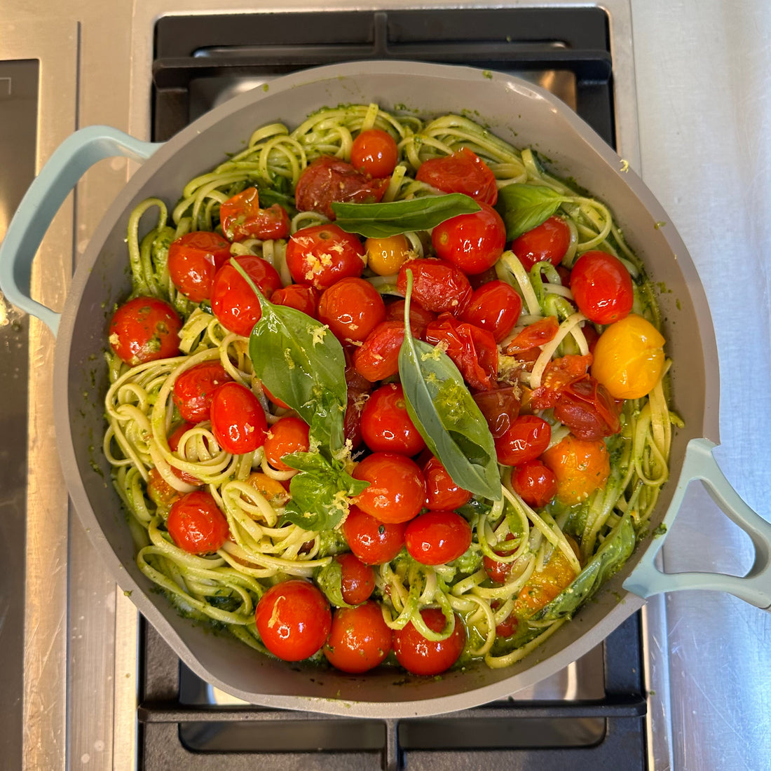 Loaded Green Pesto Pasta