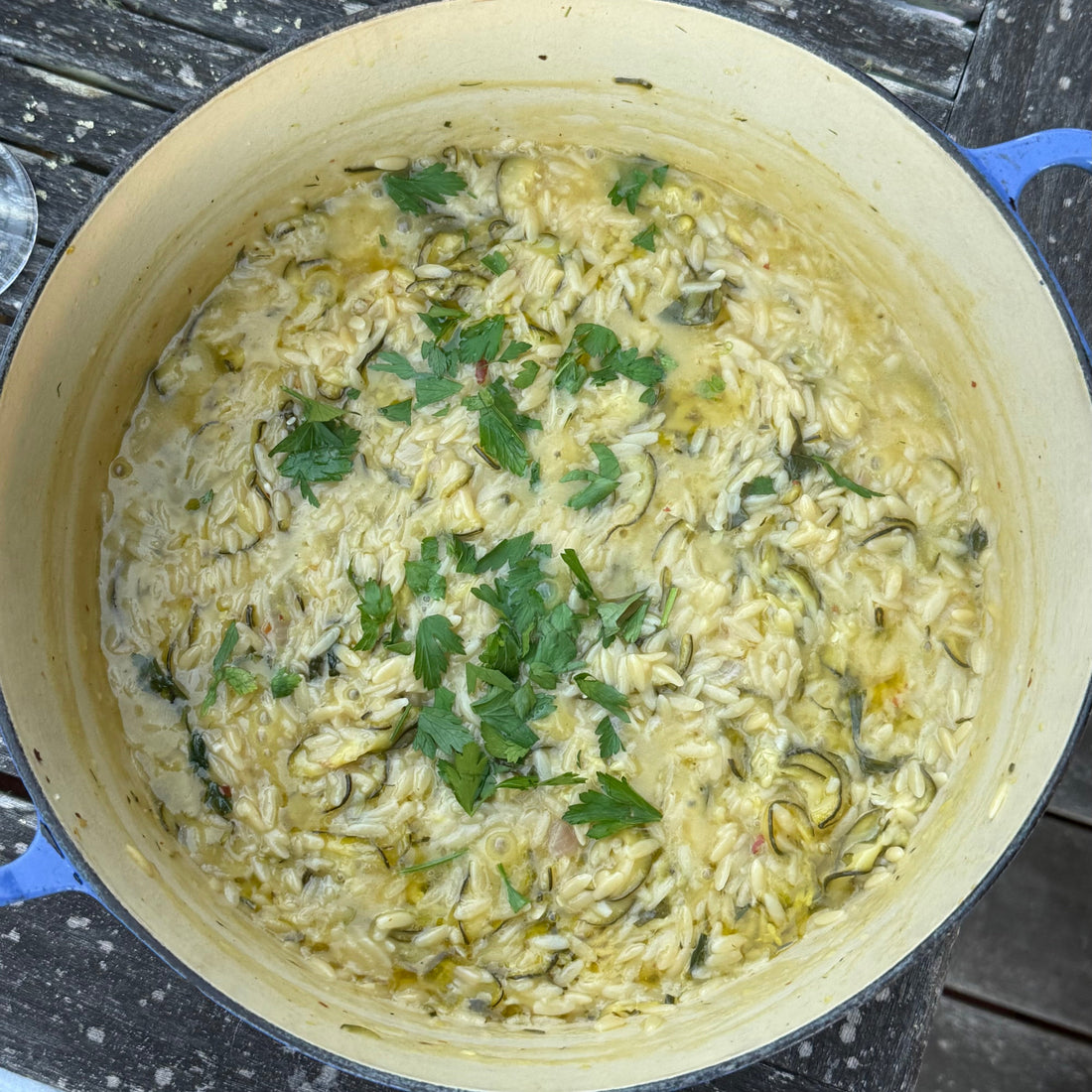 Lemon Zucchini Orzo
