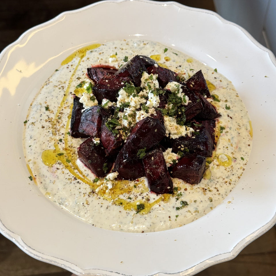 Roasted Beetroot with Whipped Goat’s Cheese & Za’atar
