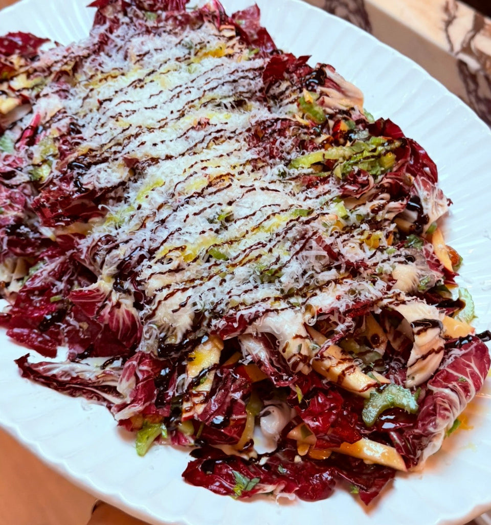 Crunchy Radicchio, Apple & Pecorino Salad
