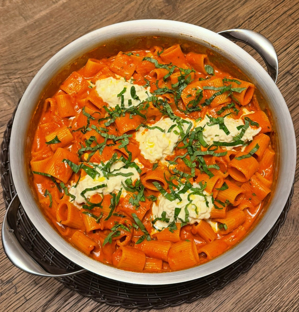 Creamy Vodka Pasta with Stracciatella