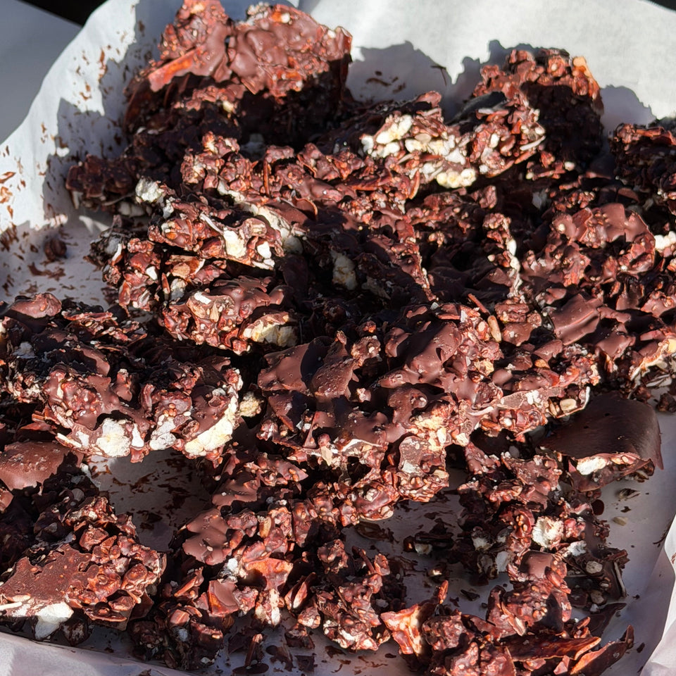 Healthy Chocolate Crackle Slice